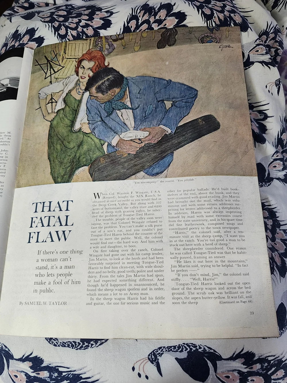 Vintage March 18, 1961 The Saturday Evening Post-Cover Art Titled 